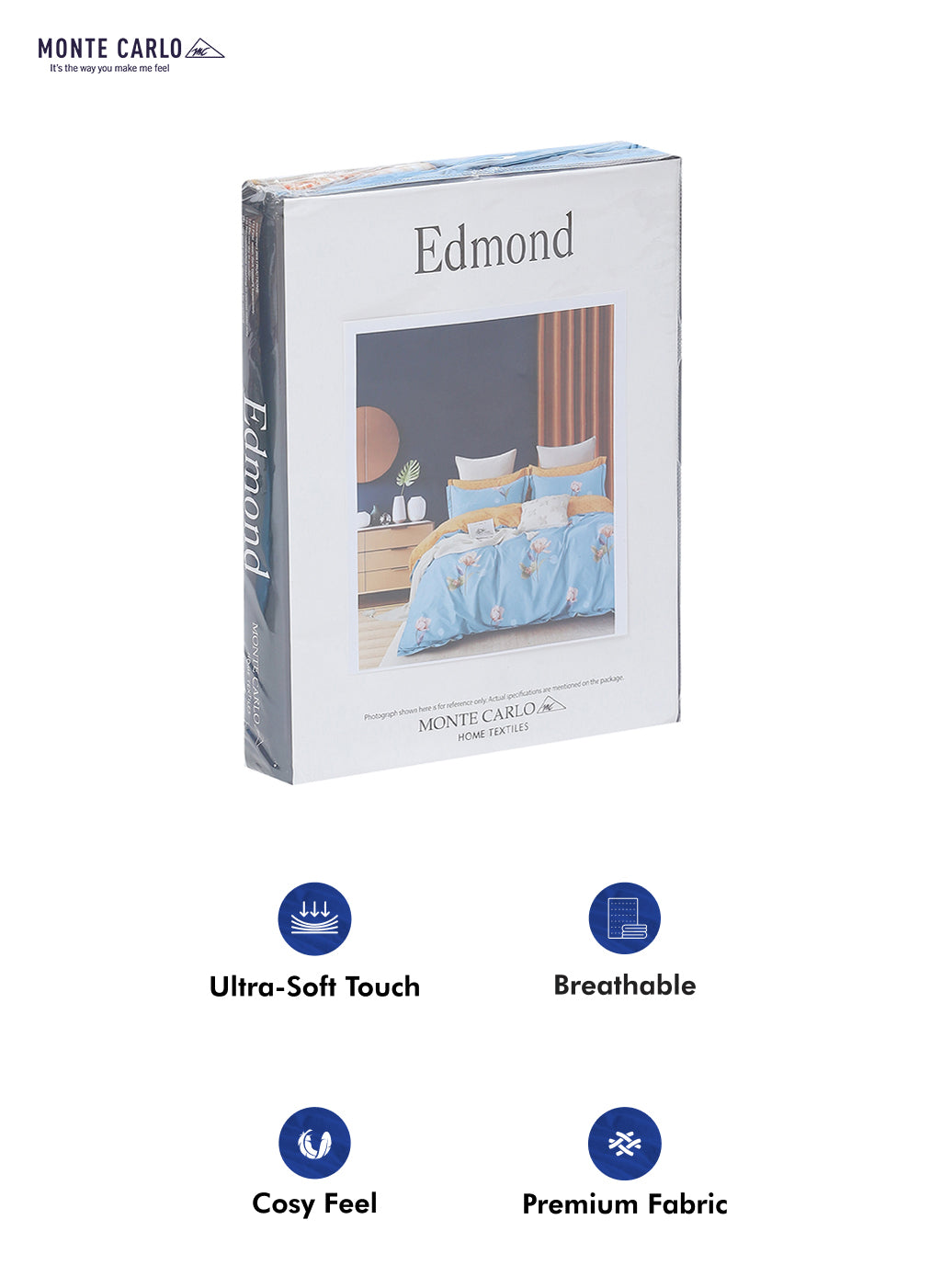 130 GSM Polyester Double Bed Bedsheet with 2 Pillow Covers