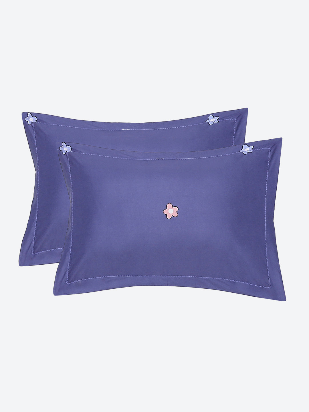 130 GSM Polyester Double Bed Bedsheet with 2 Pillow Covers