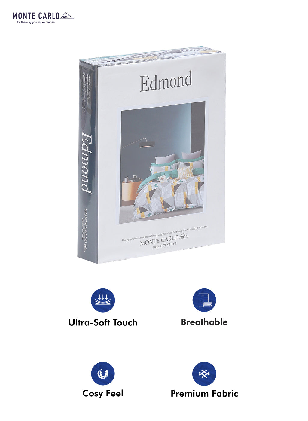 130 GSM Polyester Double Bed Bedsheet with 2 Pillow Covers