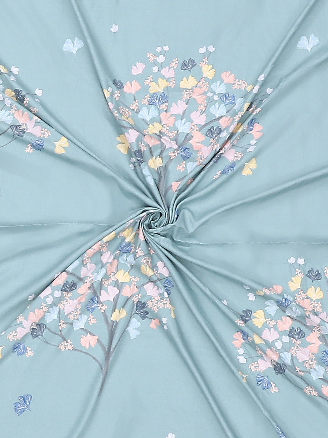 130 GSM Polyester Double Bed Bedsheet with 2 Pillow Covers