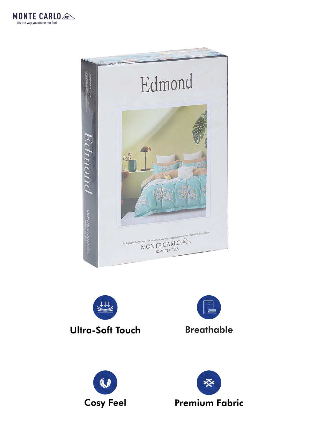 130 GSM Polyester Double Bed Bedsheet with 2 Pillow Covers