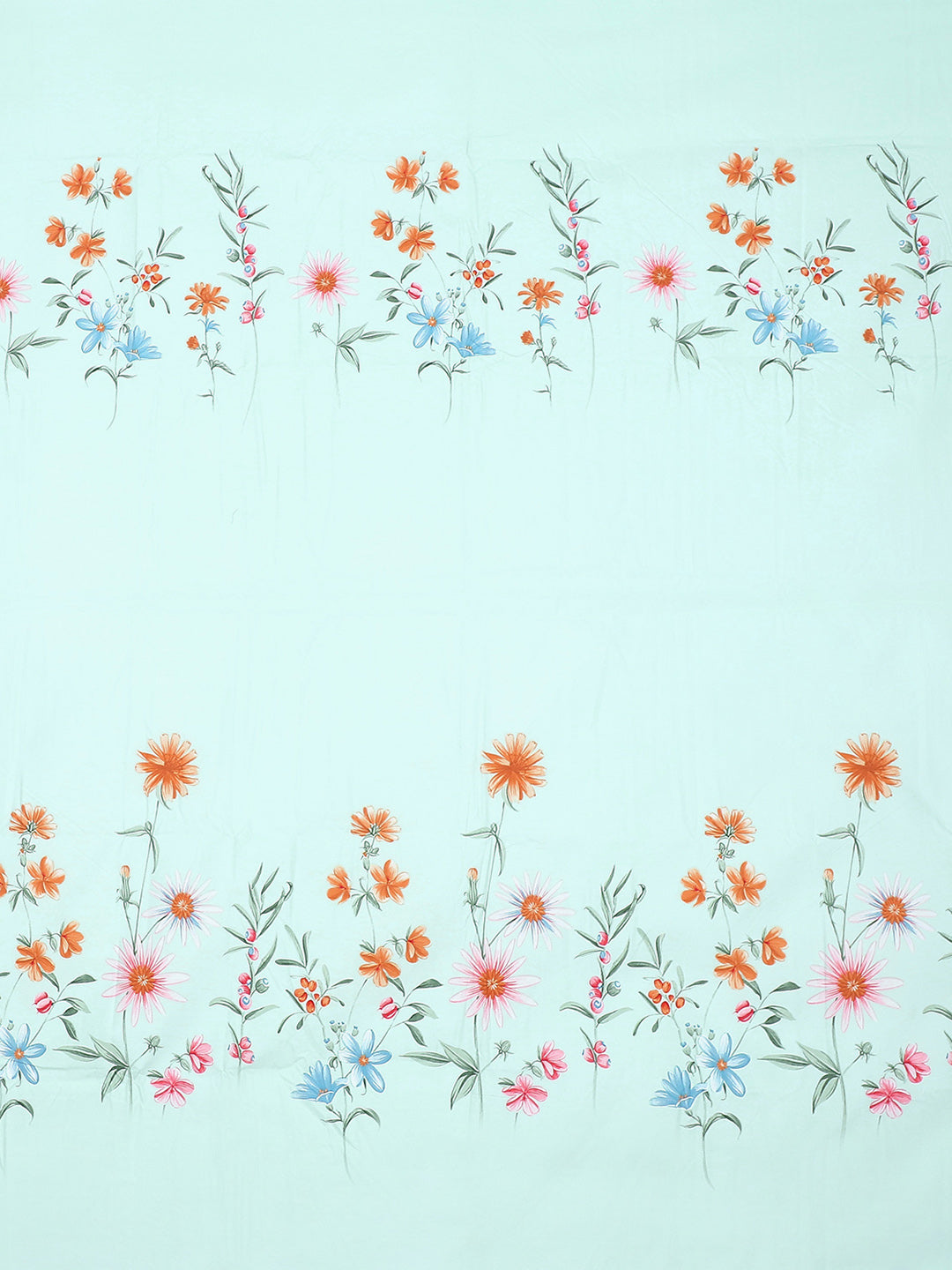 130 GSM Polyester Double Bed Bedsheet with 2 Pillow Covers