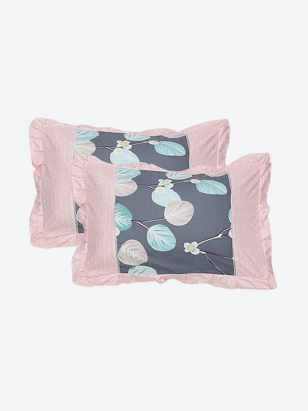 130 GSM Polyester Double Bed Bedsheet with 2 Pillow Covers