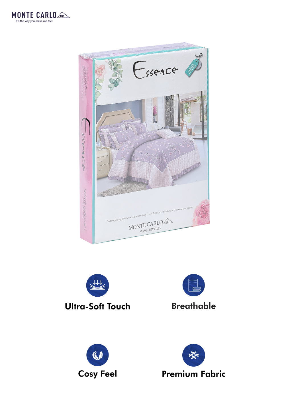 130 GSM Polyester Double Bed Bedsheet with 2 Pillow Covers