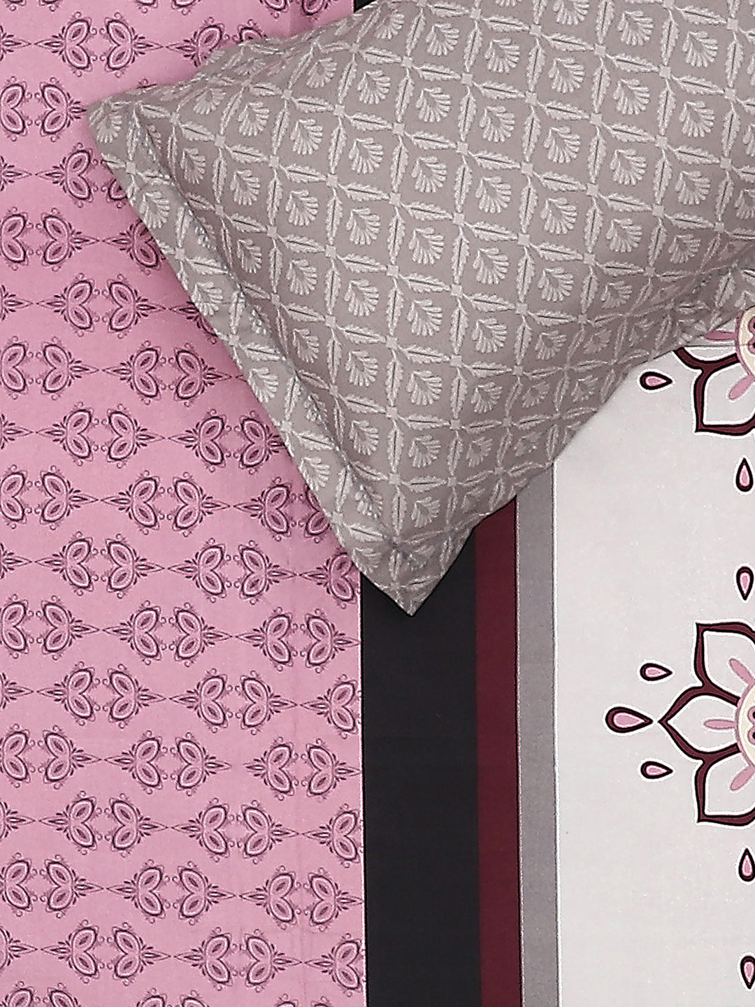 130 GSM Polyester Double Bed Bedsheet with 2 Pillow Covers