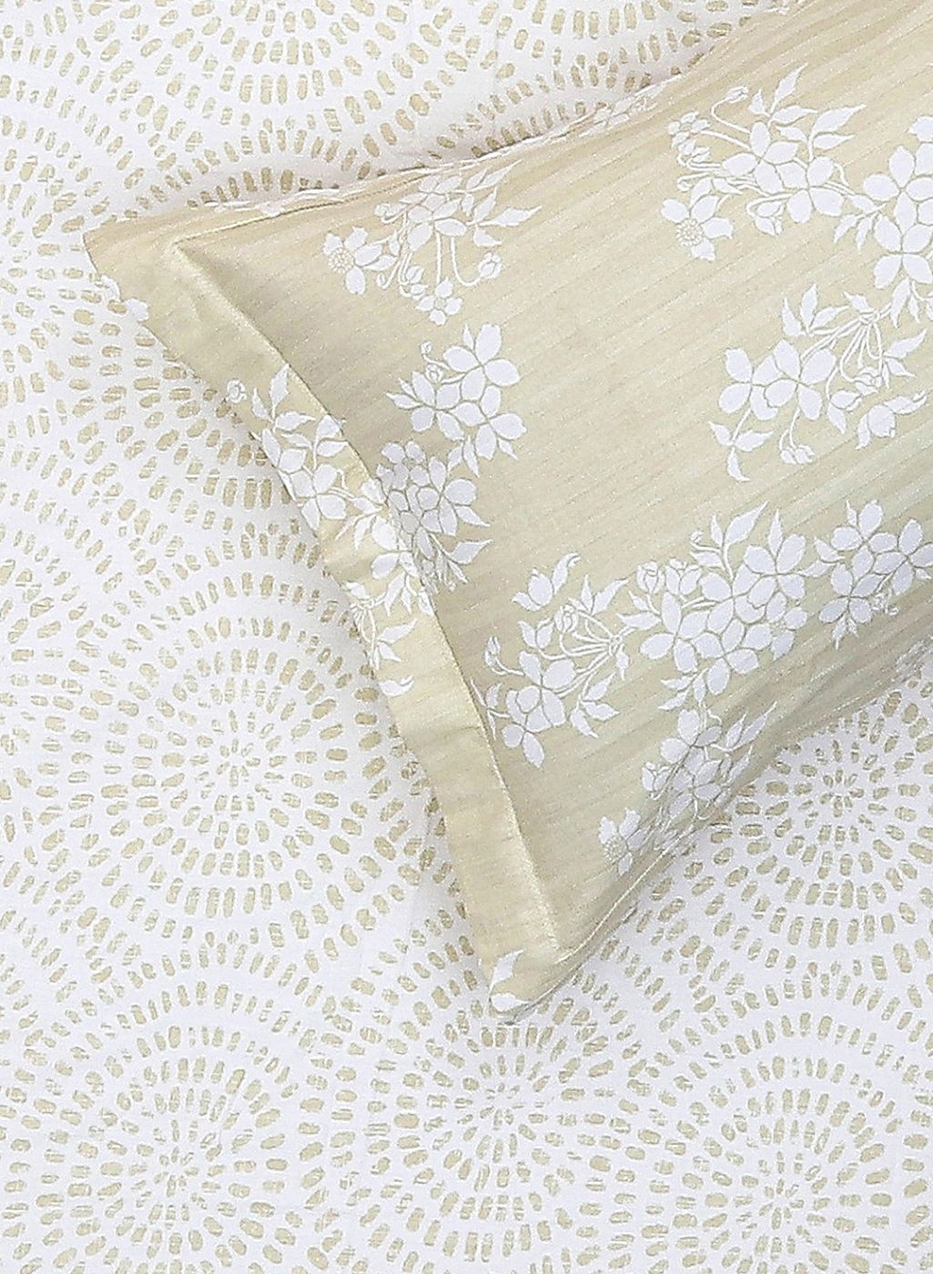 210TC Pure Cotton King Bedsheet with 2 Pillow Covers