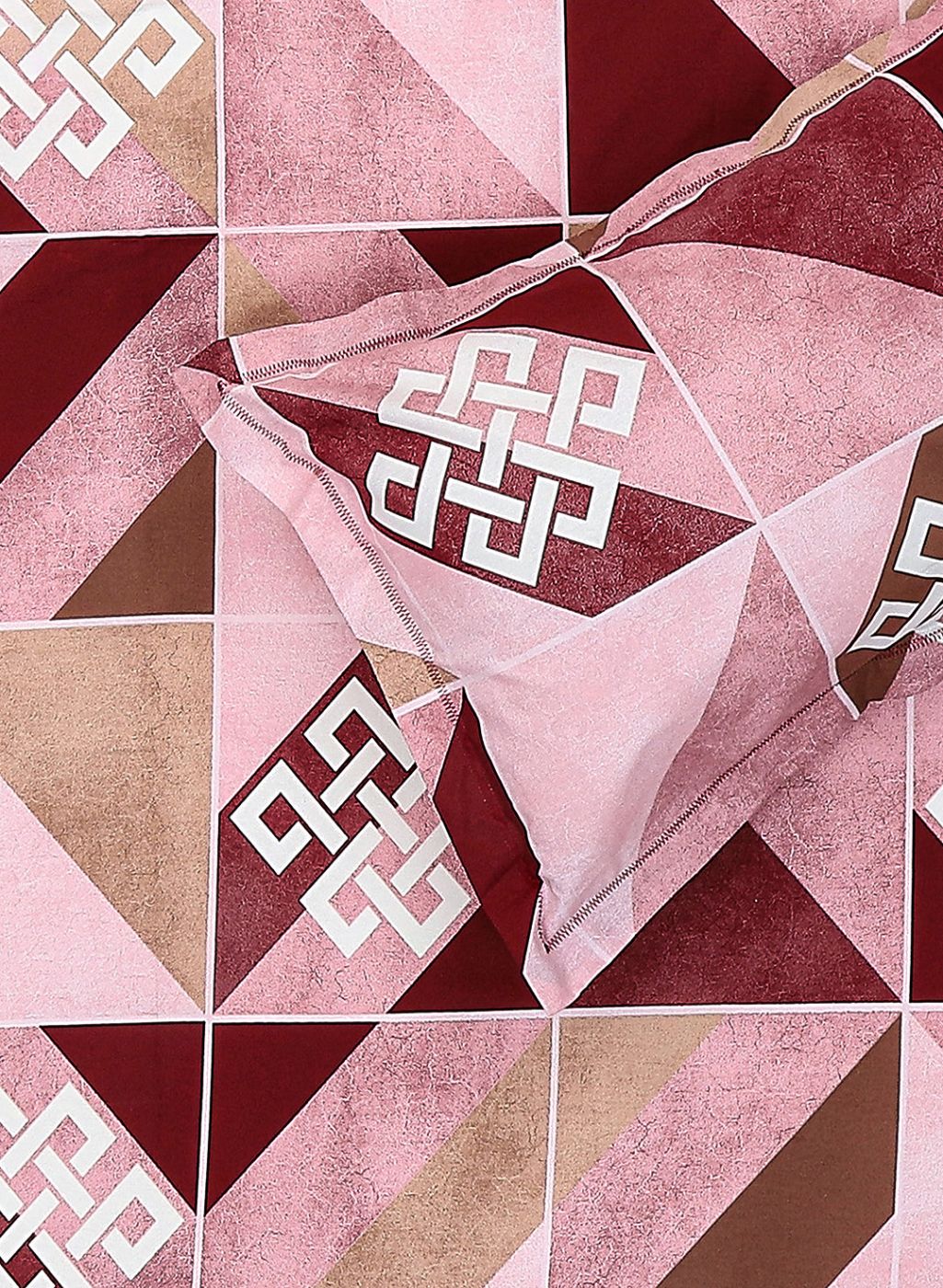 140TC Pure Cotton Queen Bedsheet with 2 Pillow Covers