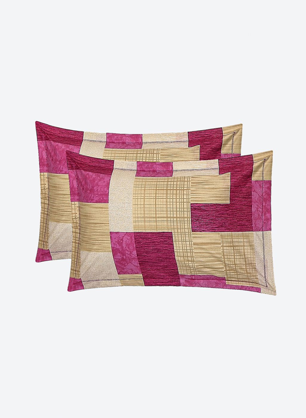 140TC Pure Cotton Queen Bedsheet with 2 Pillow Covers