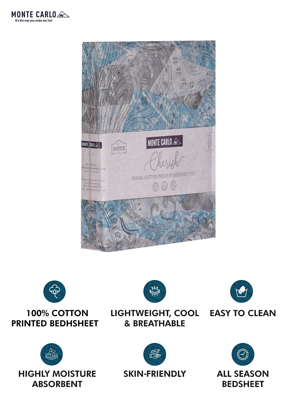 140 TC Cotton Double Bed Bedsheet with 2 Pillow Covers