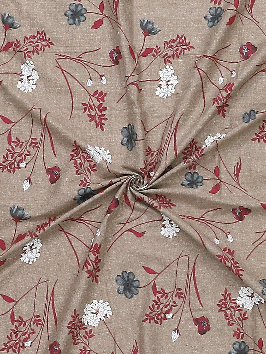 140 TC Cotton Double Bed Bedsheet with 2 Pillow Covers