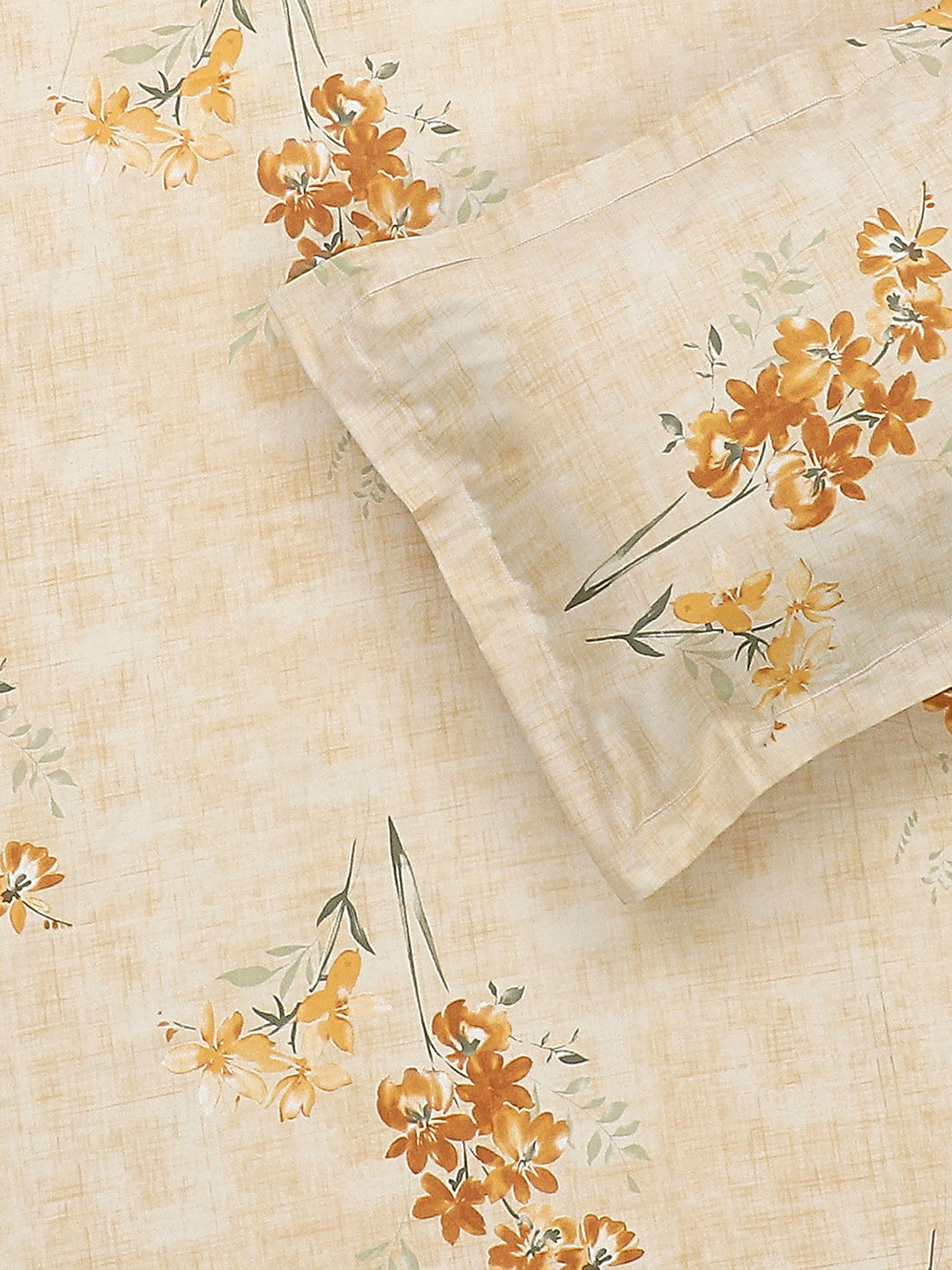 140 TC Cotton Double Bed Bedsheet with 2 Pillow Covers