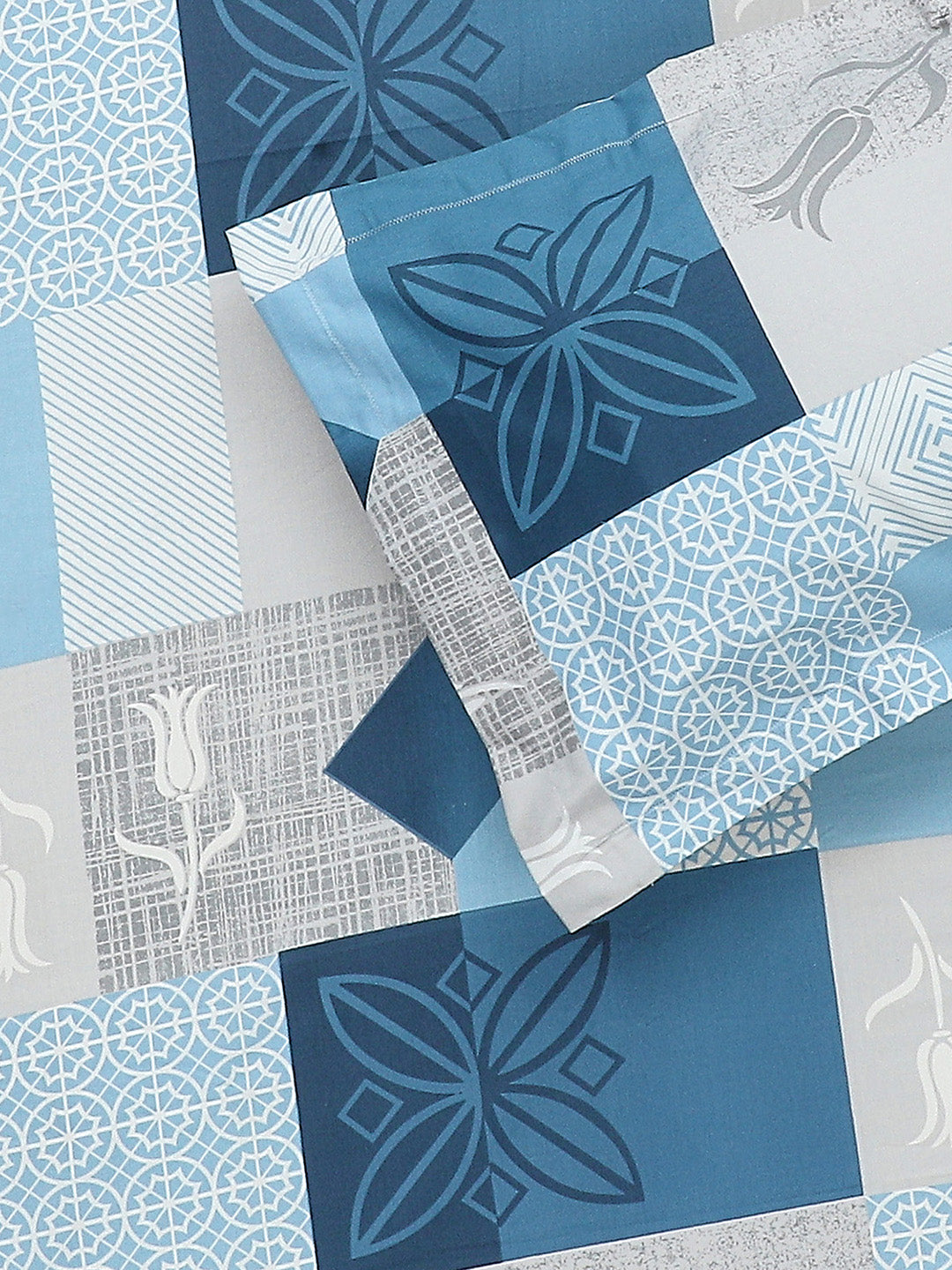 140 TC Cotton Double Bed Bedsheet with 2 Pillow Covers