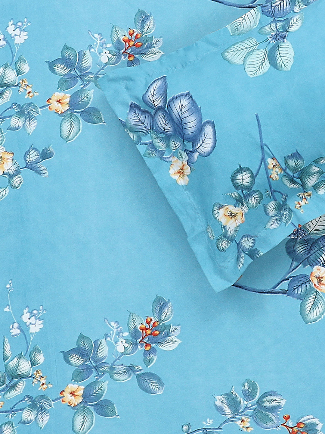 130 GSM Polyester Double Bed Bedsheet with 2 Pillow Covers