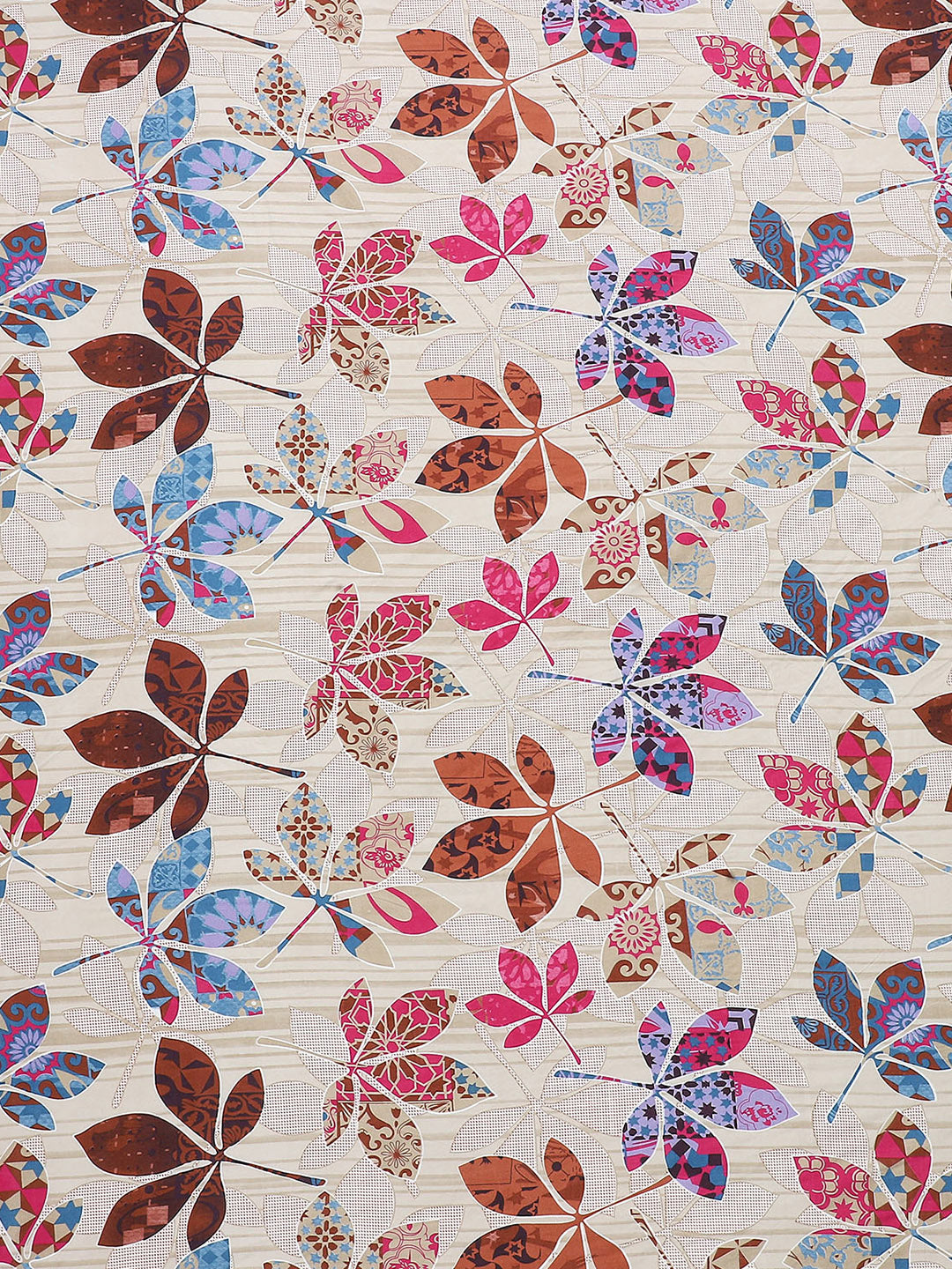 130 GSM Polyester Double Bed Bedsheet with 2 Pillow Covers