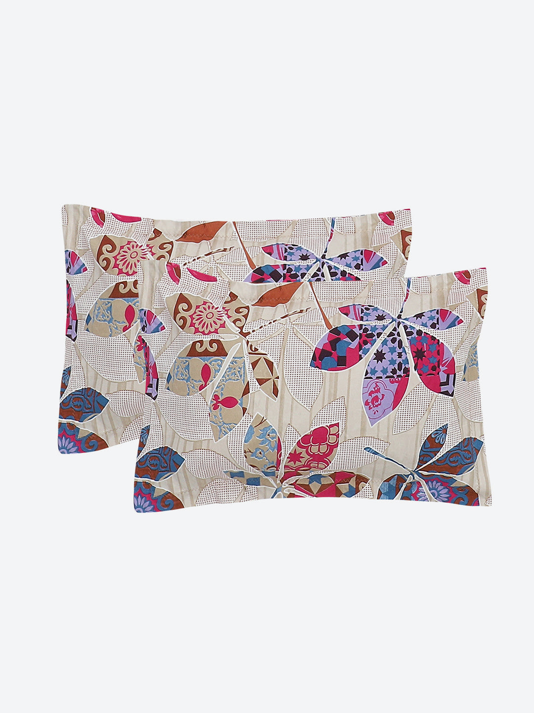 130 GSM Polyester Double Bed Bedsheet with 2 Pillow Covers