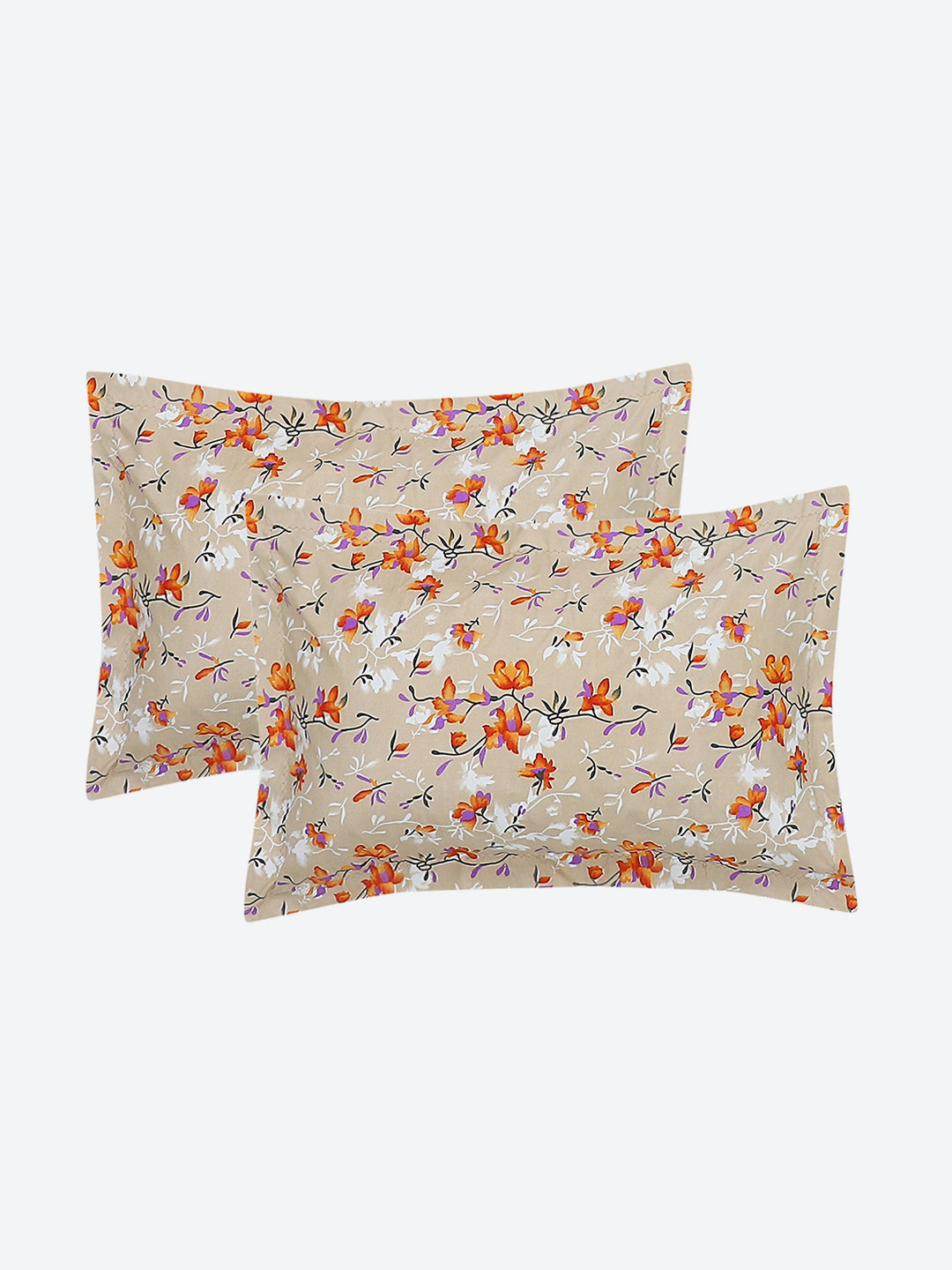 130 GSM Polyester Double Bed Bedsheet with 2 Pillow Covers