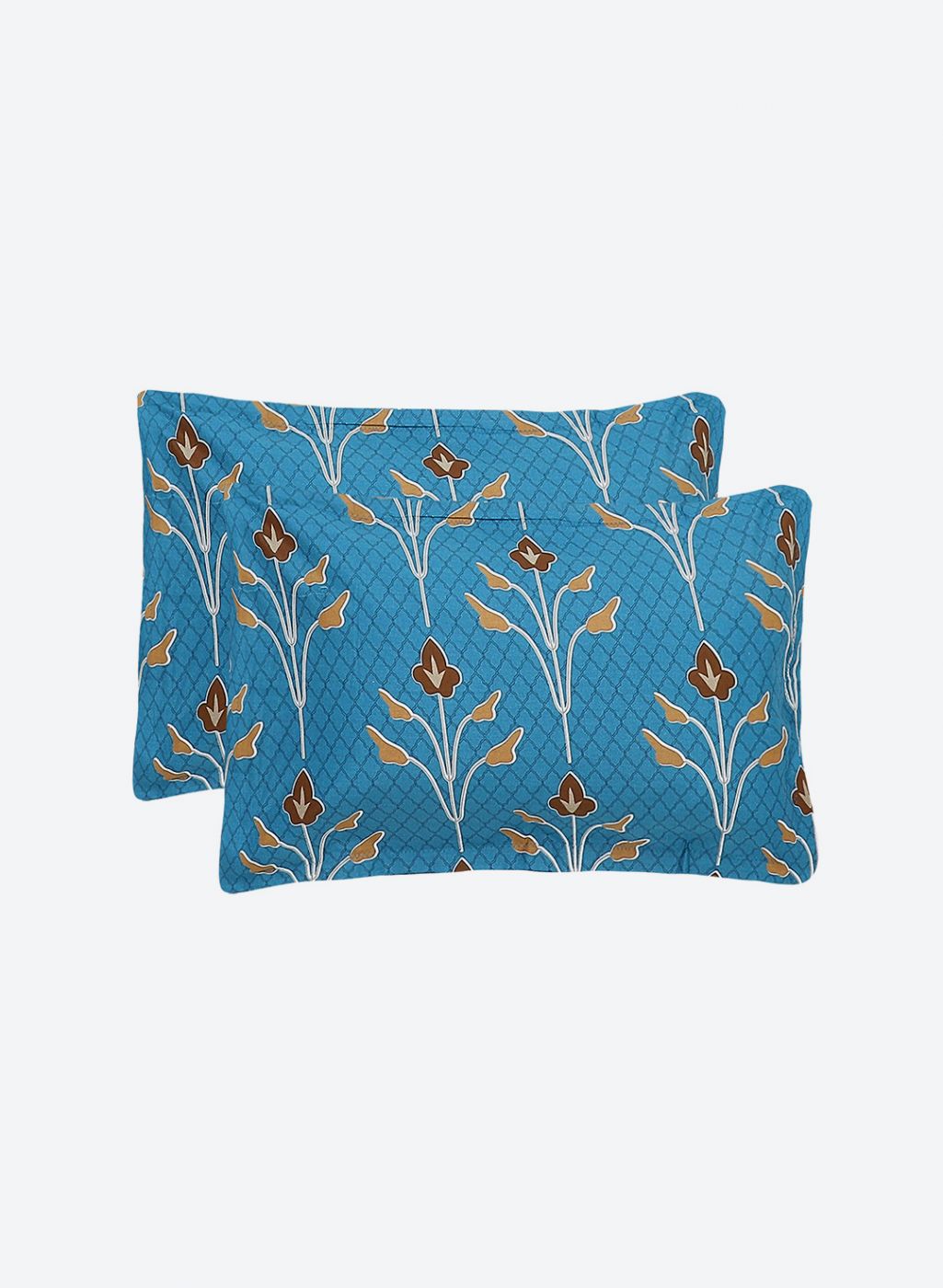 144TC Pure Cotton Single Bedsheet with 1 Pillow Covers