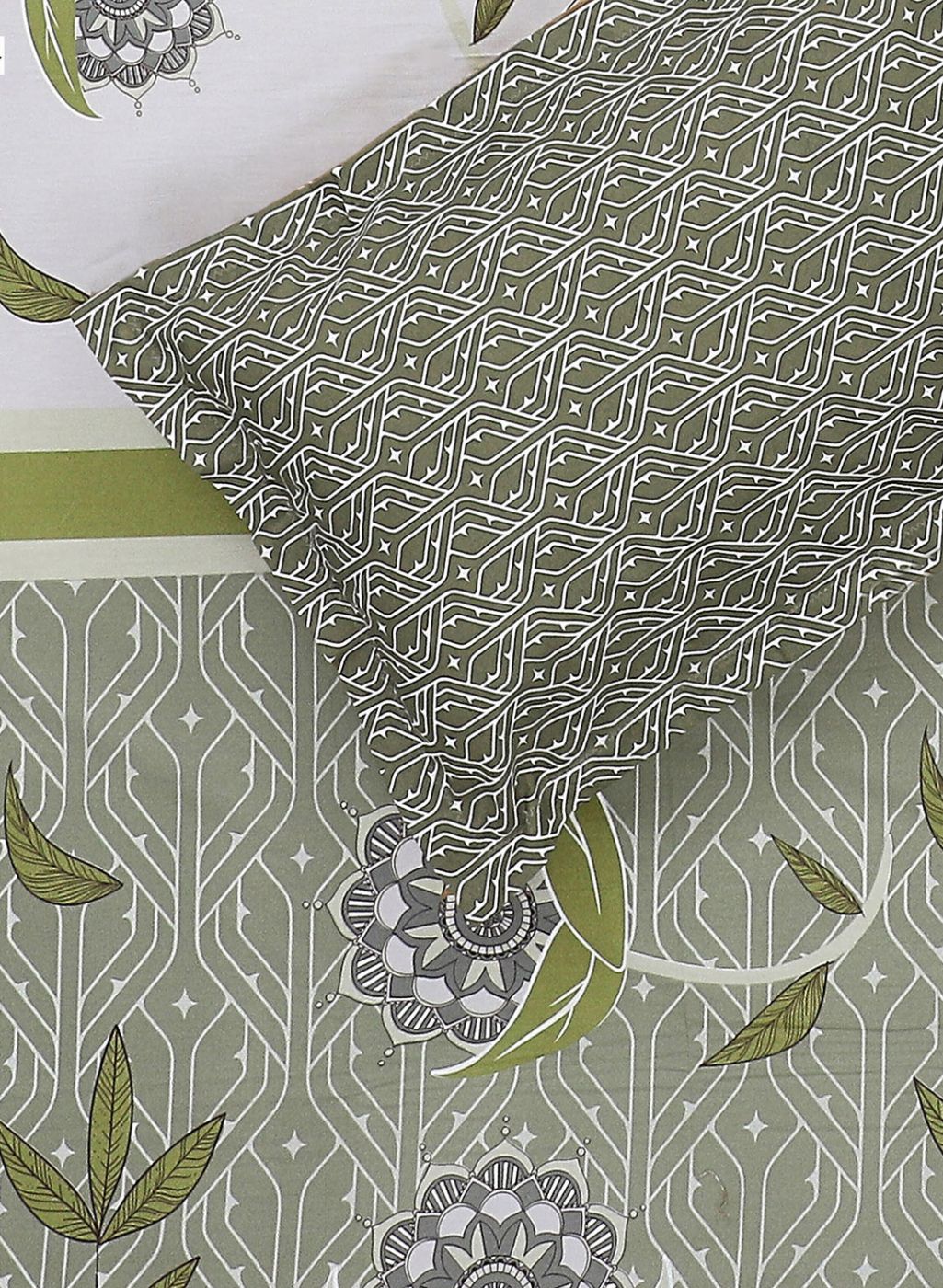 144TC Pure Cotton Single Bedsheet with 1 Pillow Covers