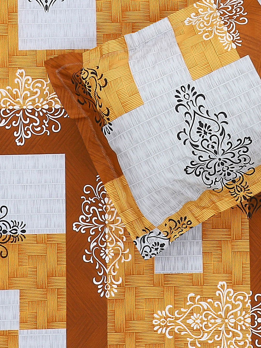 140 TC Cotton Double Bed Bedsheet with 2 Pillow Covers