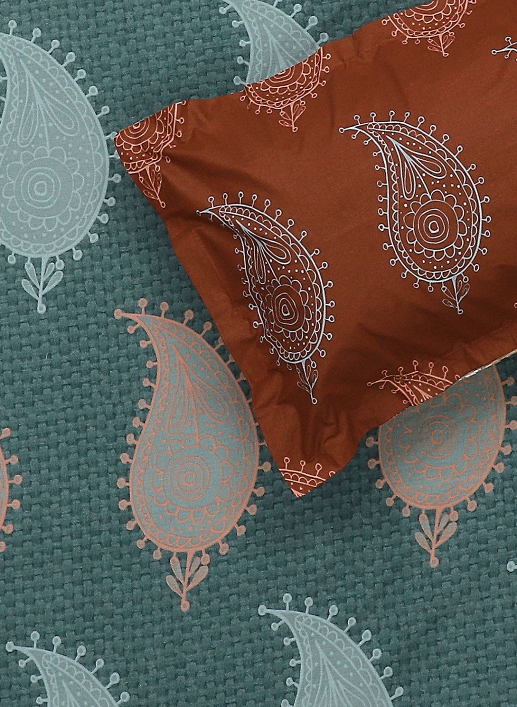 144TC Pure Cotton King Bedsheet with 2 Pillow Covers