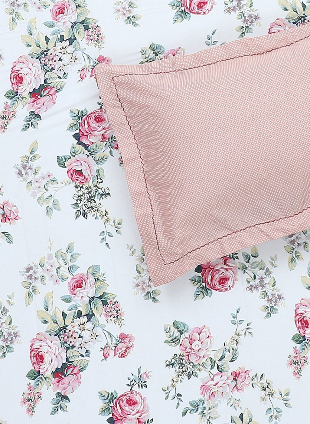 200TC Pure Cotton Queen Bedsheet with 2 Pillow Covers