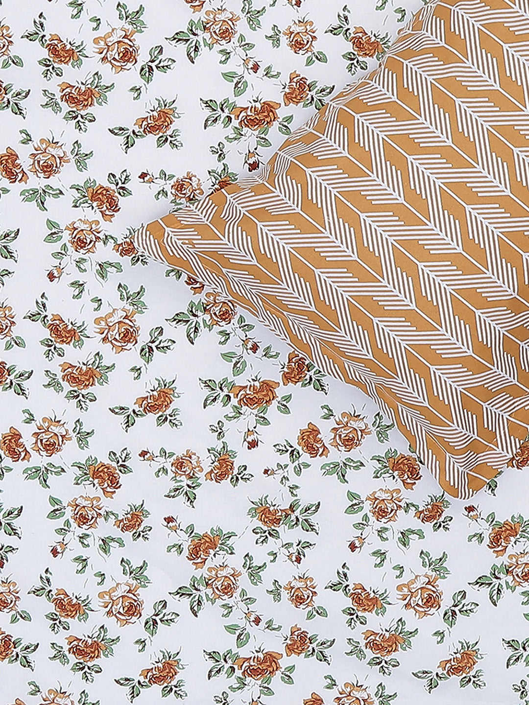 MOCA by Monte Carlo 104 TC Cotton Double Bedsheet with 2 Pillow Covers