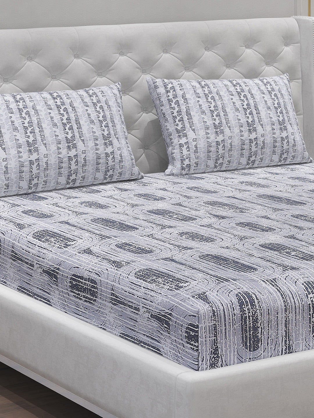 MOCA by Monte Carlo 104 TC Cotton Double Bedsheet with 2 Pillow Covers