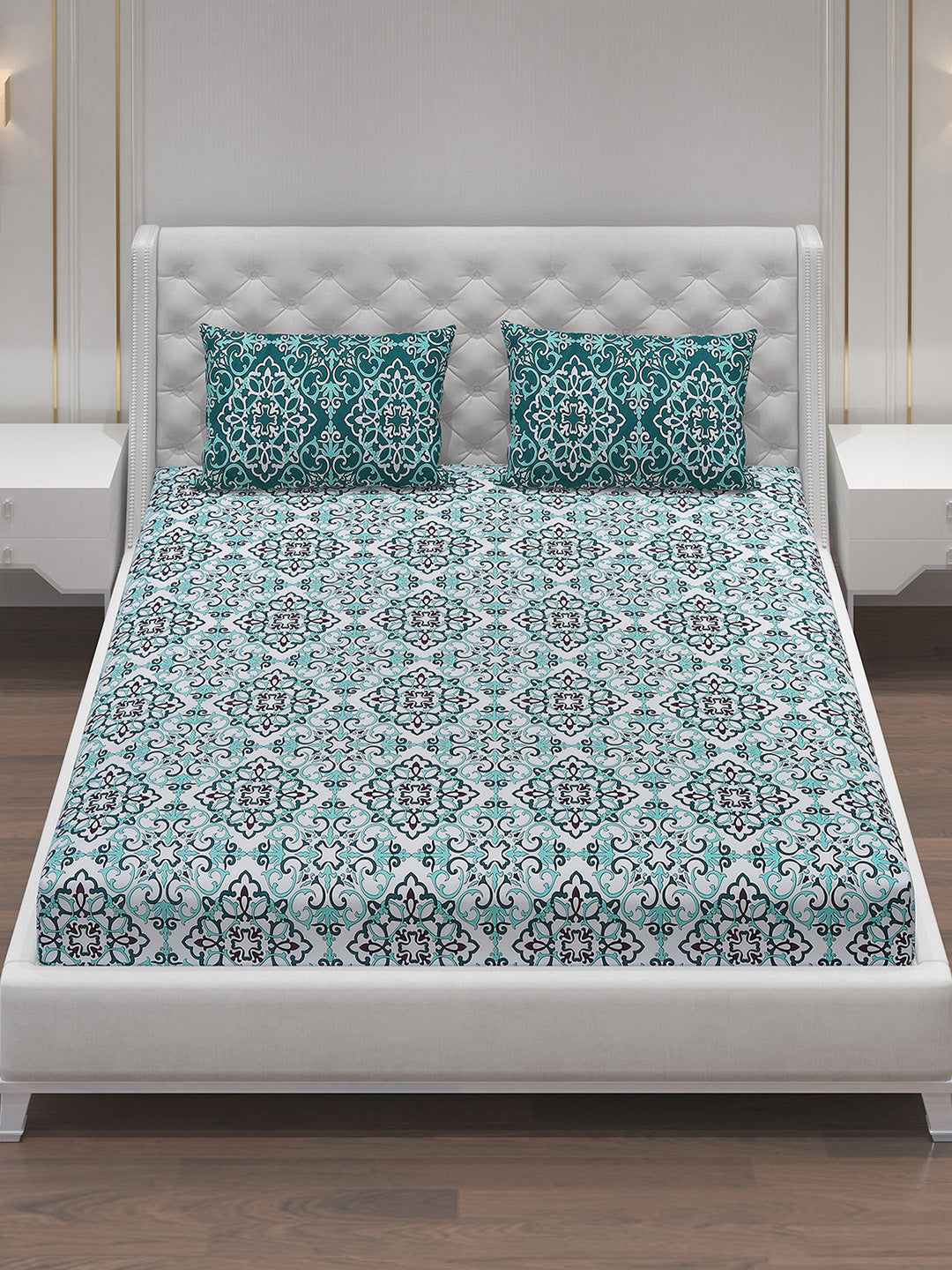 MOCA by Monte Carlo 104 GSM Cotton Double Bedsheet (2 Pcs Set)