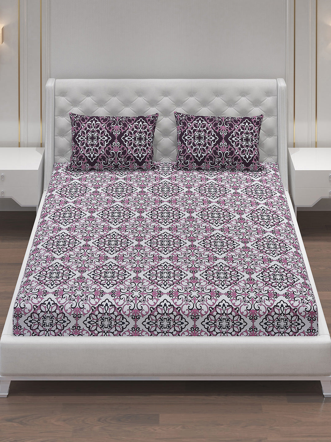 MOCA by Monte Carlo 104 GSM Cotton Double Bedsheet (2 Pcs Set)