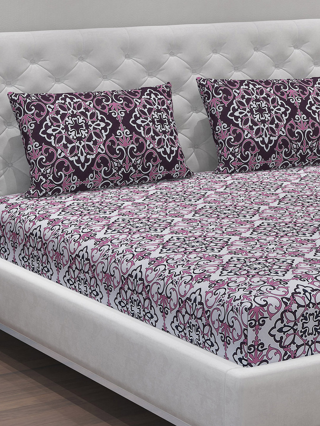 MOCA by Monte Carlo 104 GSM Cotton Double Bedsheet (2 Pcs Set)