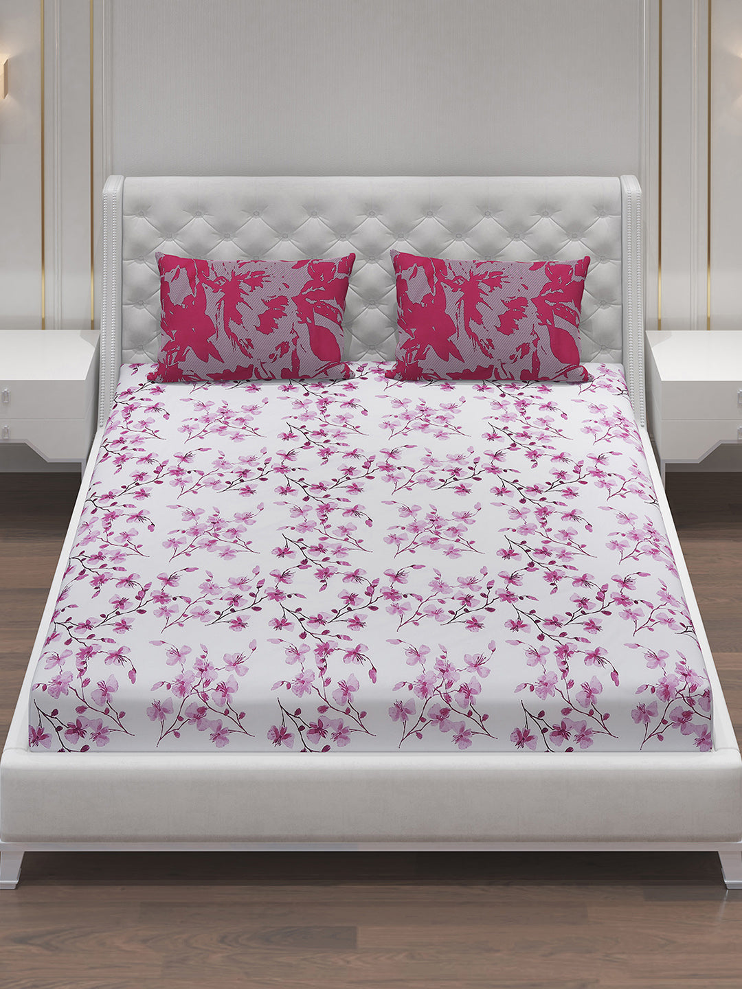 MOCA by Monte Carlo 104 GSM Cotton Double Bedsheet (2 Pcs Set)