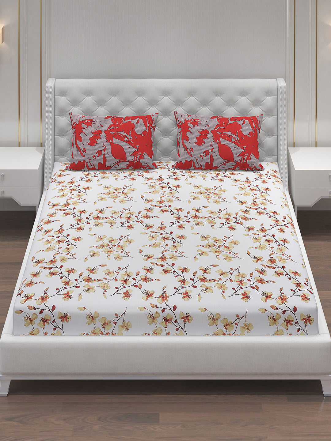 MOCA by Monte Carlo 104 GSM Cotton Double Bedsheet (2 Pcs Set)