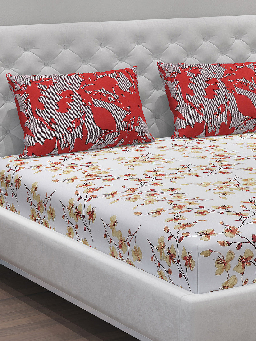 MOCA by Monte Carlo 104 GSM Cotton Double Bedsheet (2 Pcs Set)