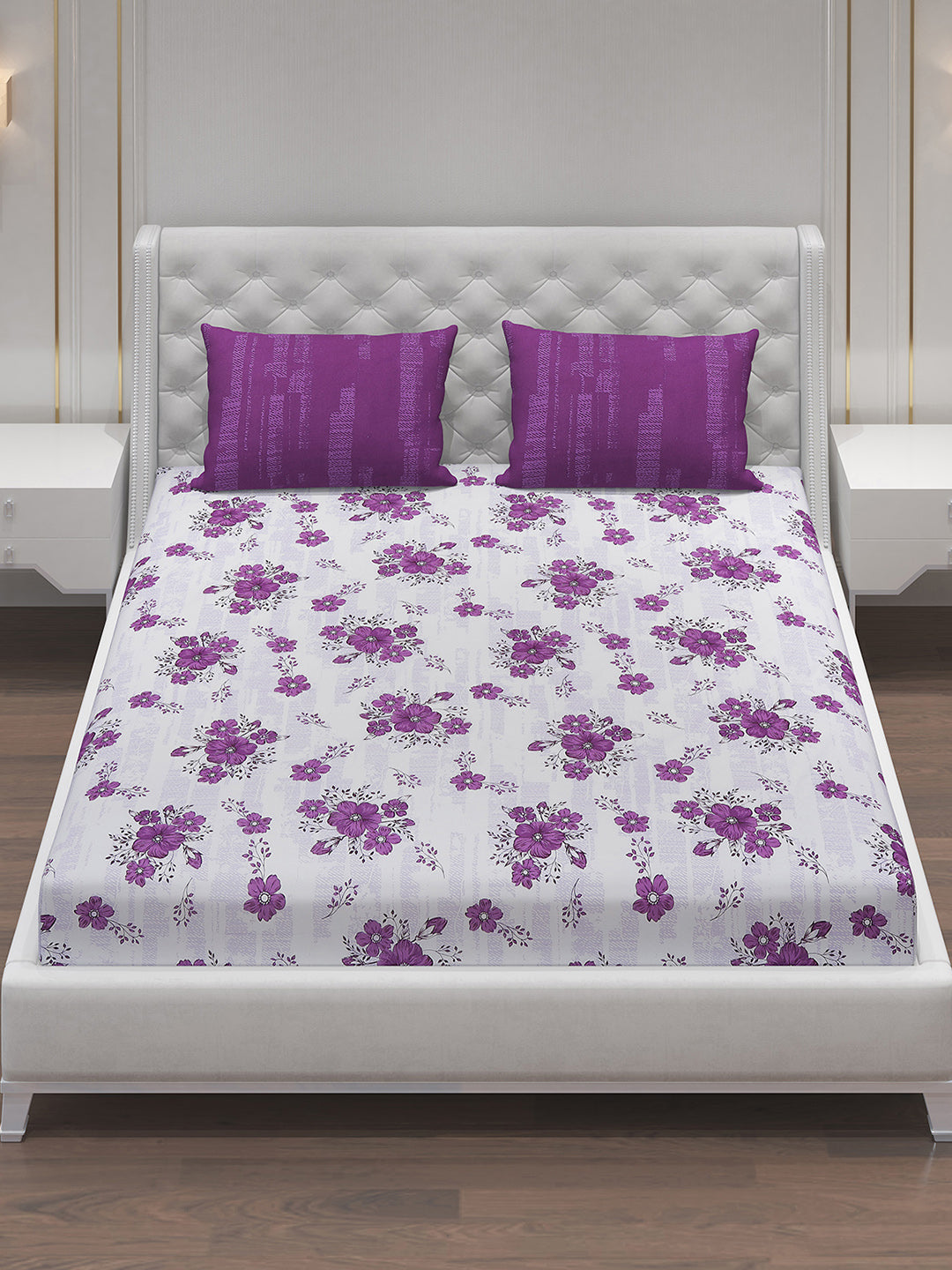 MOCA by Monte Carlo 104 GSM Cotton Double Bedsheet (2 Pcs Set)