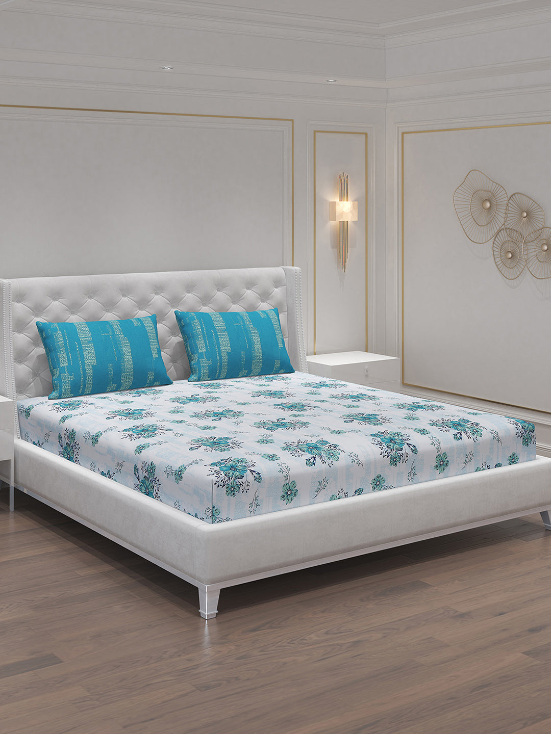 MOCA by Monte Carlo 104 GSM Cotton Double Bedsheet (2 Pcs Set)