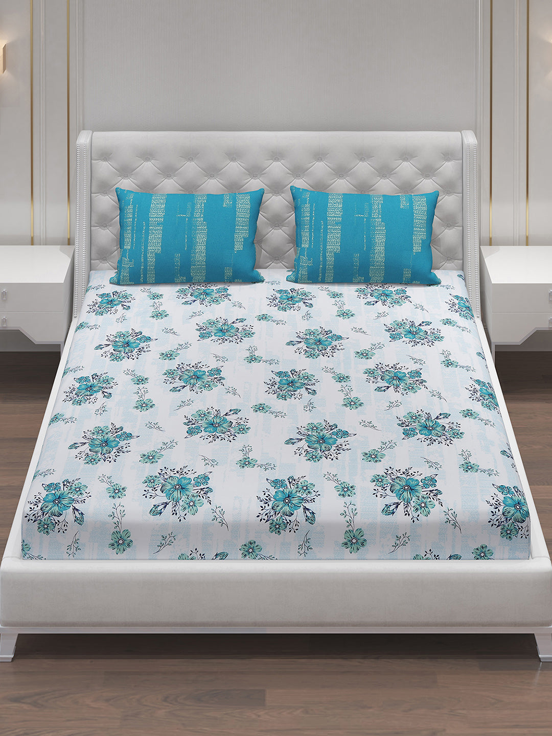 MOCA by Monte Carlo 104 GSM Cotton Double Bedsheet (2 Pcs Set)