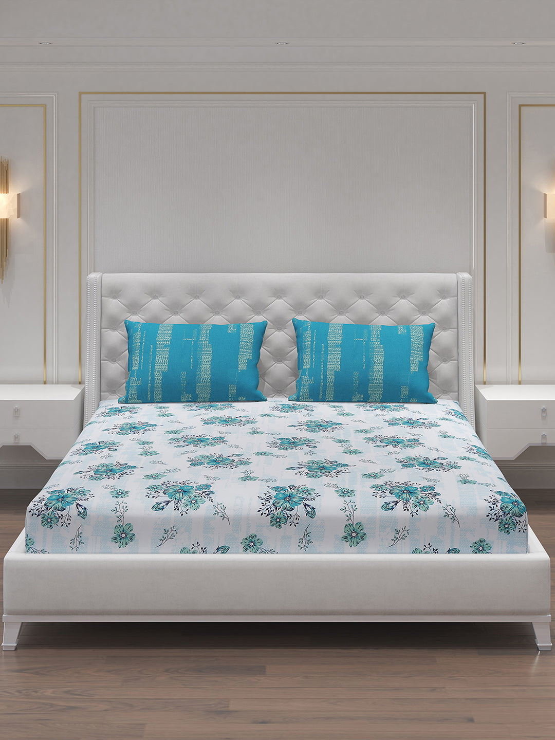 MOCA by Monte Carlo 104 GSM Cotton Double Bedsheet (2 Pcs Set)