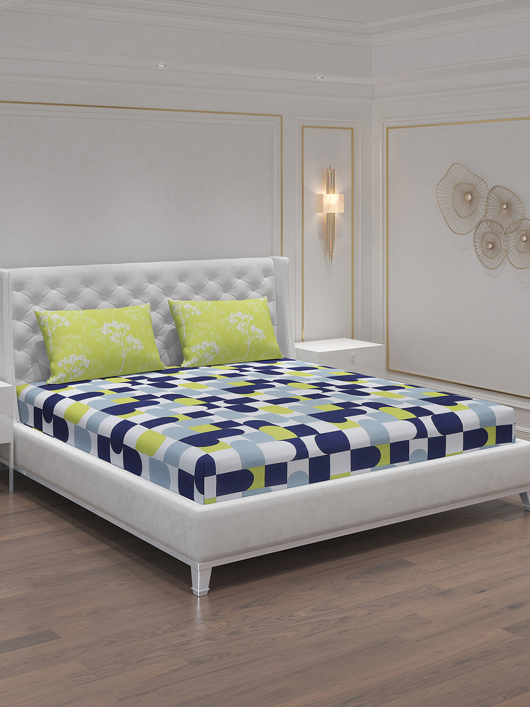 MOCA by Monte Carlo 104 GSM Cotton Double Bedsheet (2 Pcs Set)