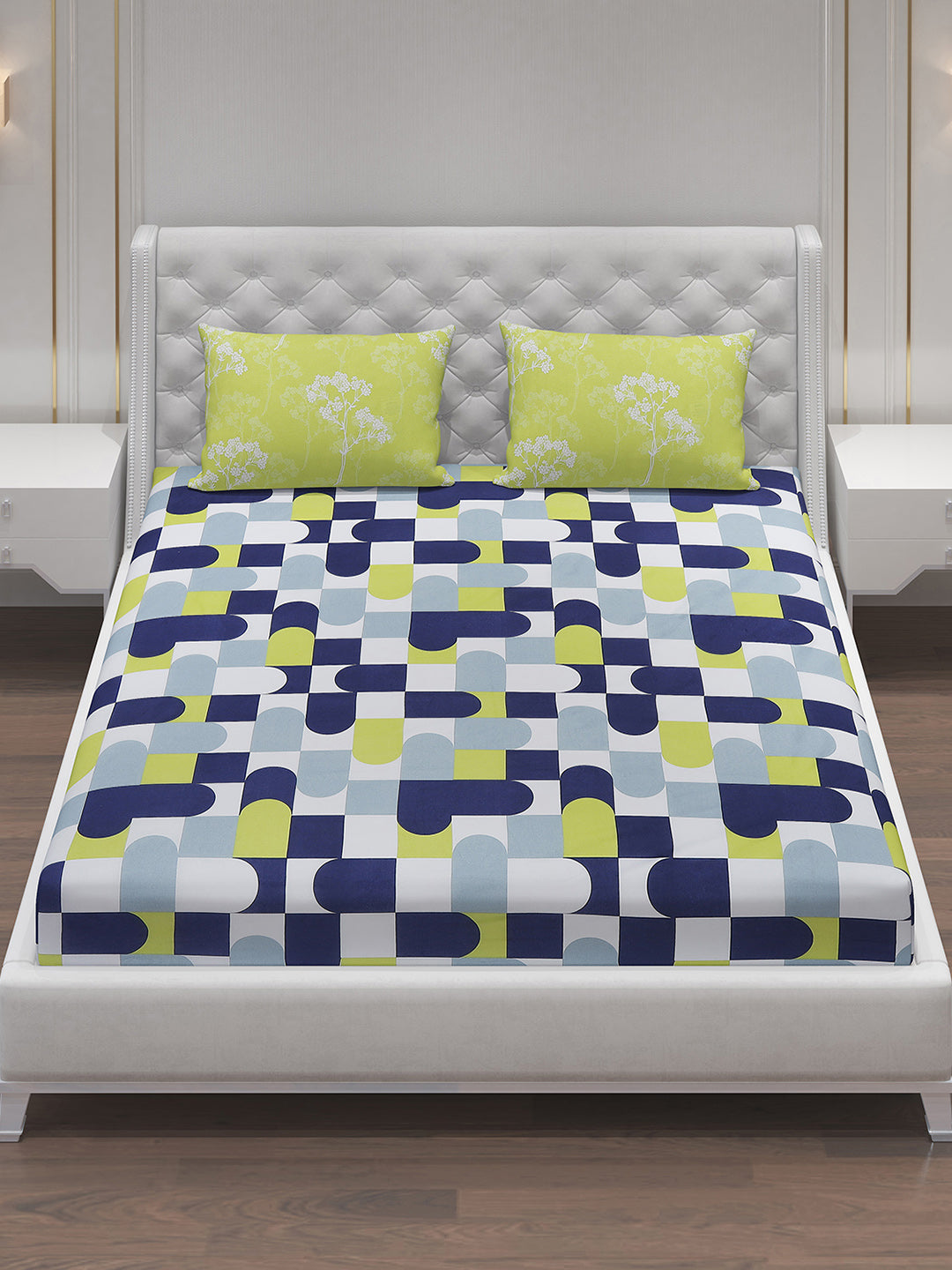 MOCA by Monte Carlo 104 GSM Cotton Double Bedsheet (2 Pcs Set)