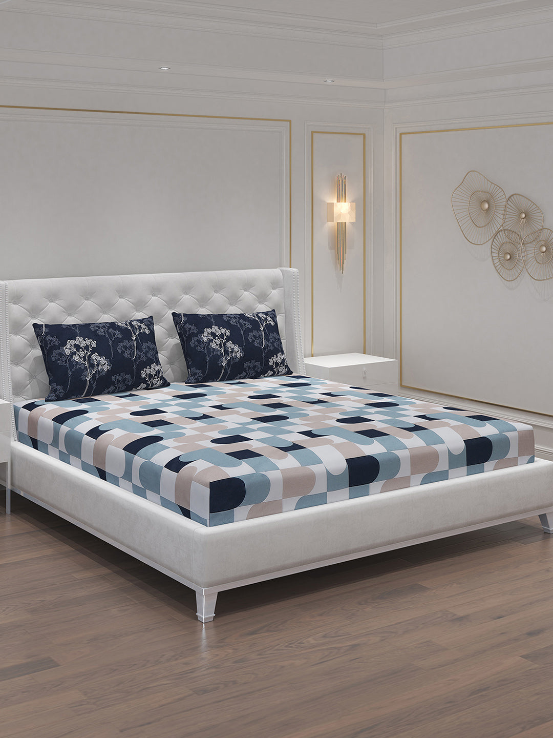 MOCA by Monte Carlo 104 GSM Cotton Double Bedsheet (2 Pcs Set)