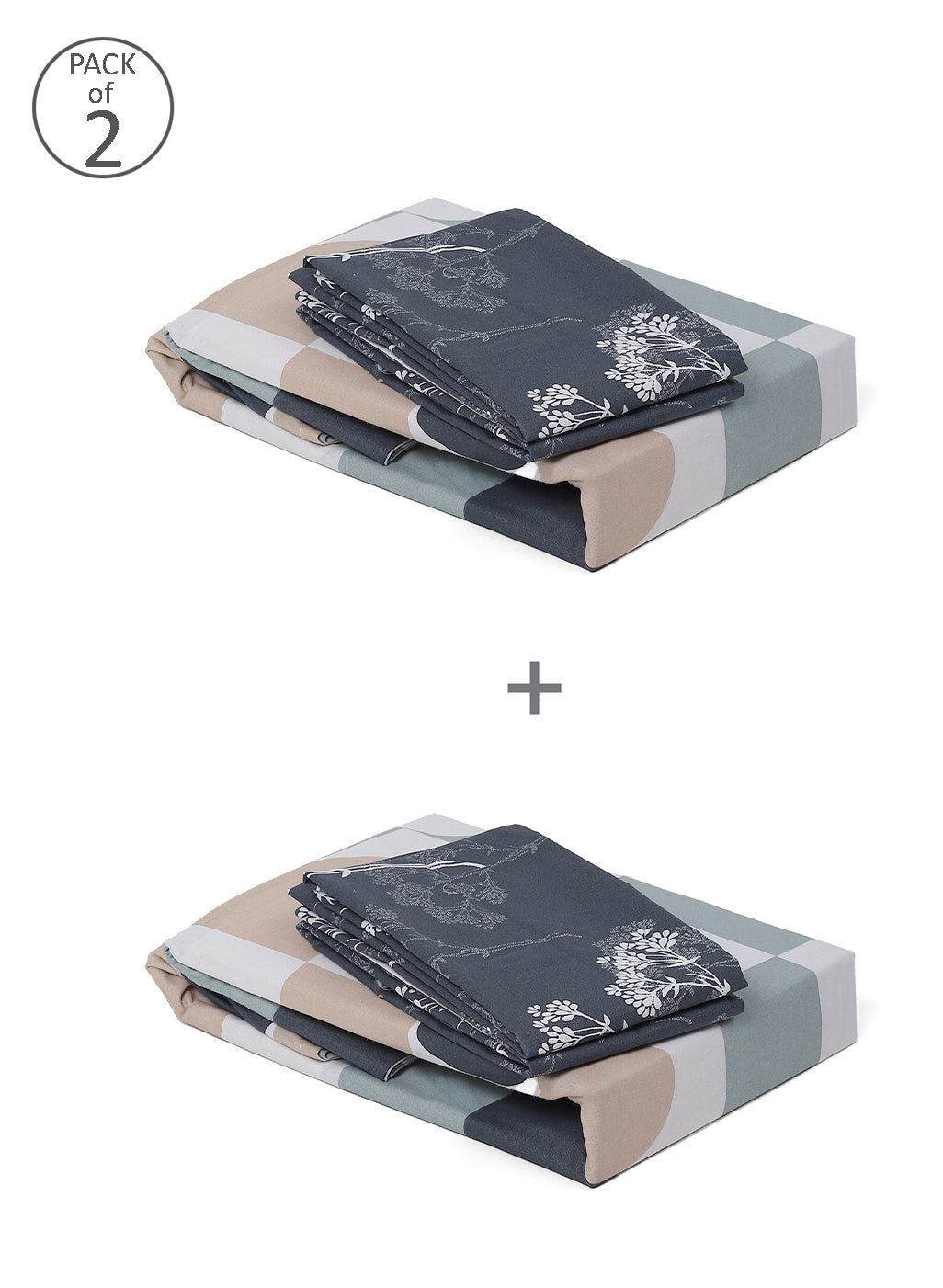 MOCA by Monte Carlo 104 GSM Cotton Double Bedsheet (2 Pcs Set)