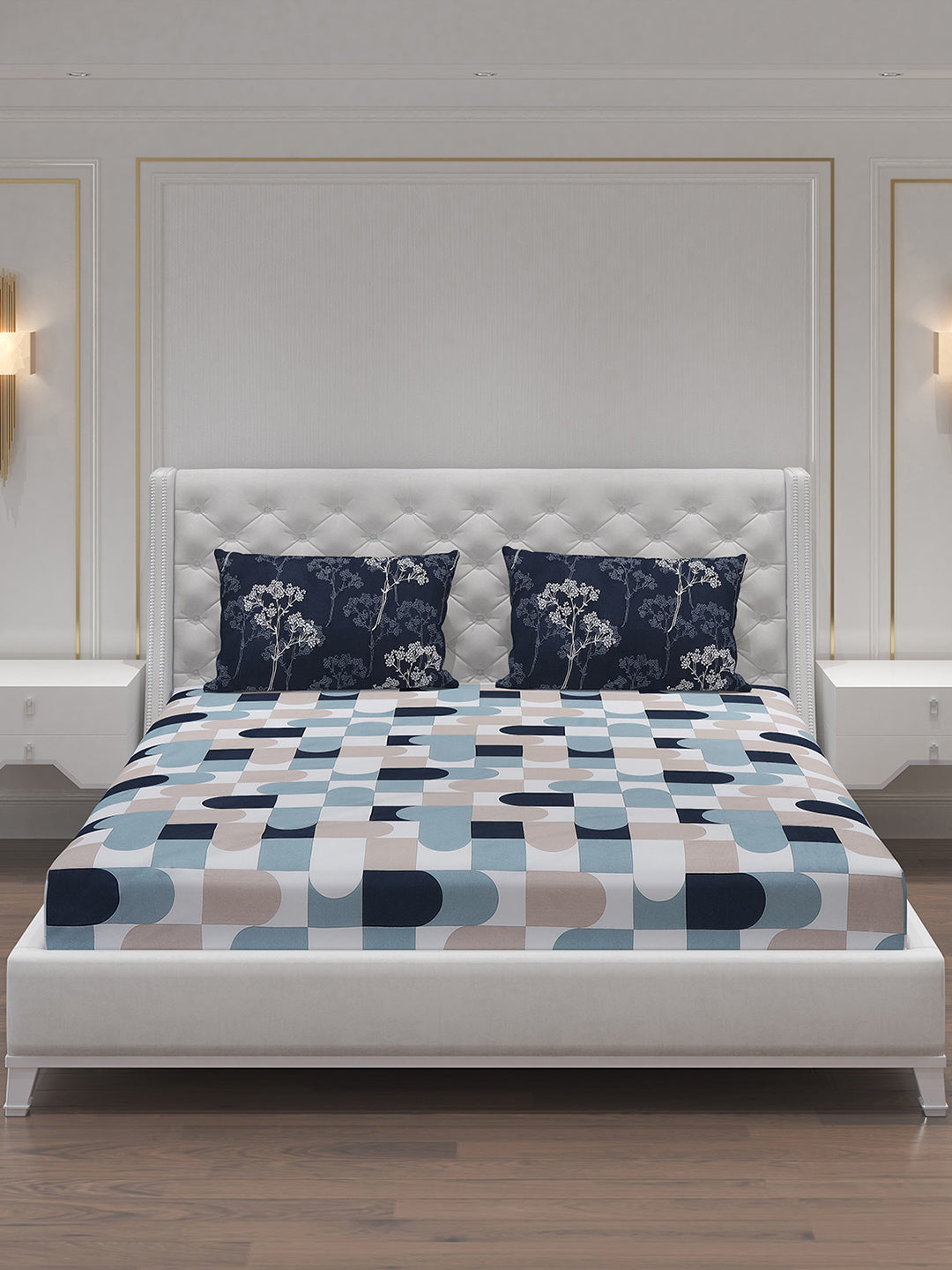 MOCA by Monte Carlo 104 GSM Cotton Double Bedsheet (2 Pcs Set)