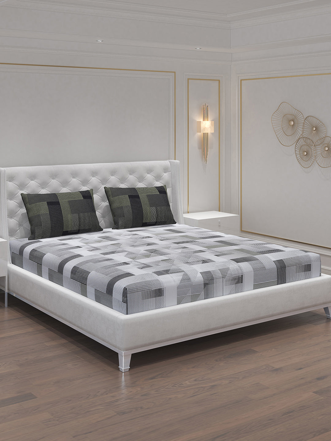 MOCA by Monte Carlo 104 GSM Cotton Double Bedsheet (2 Pcs Set)