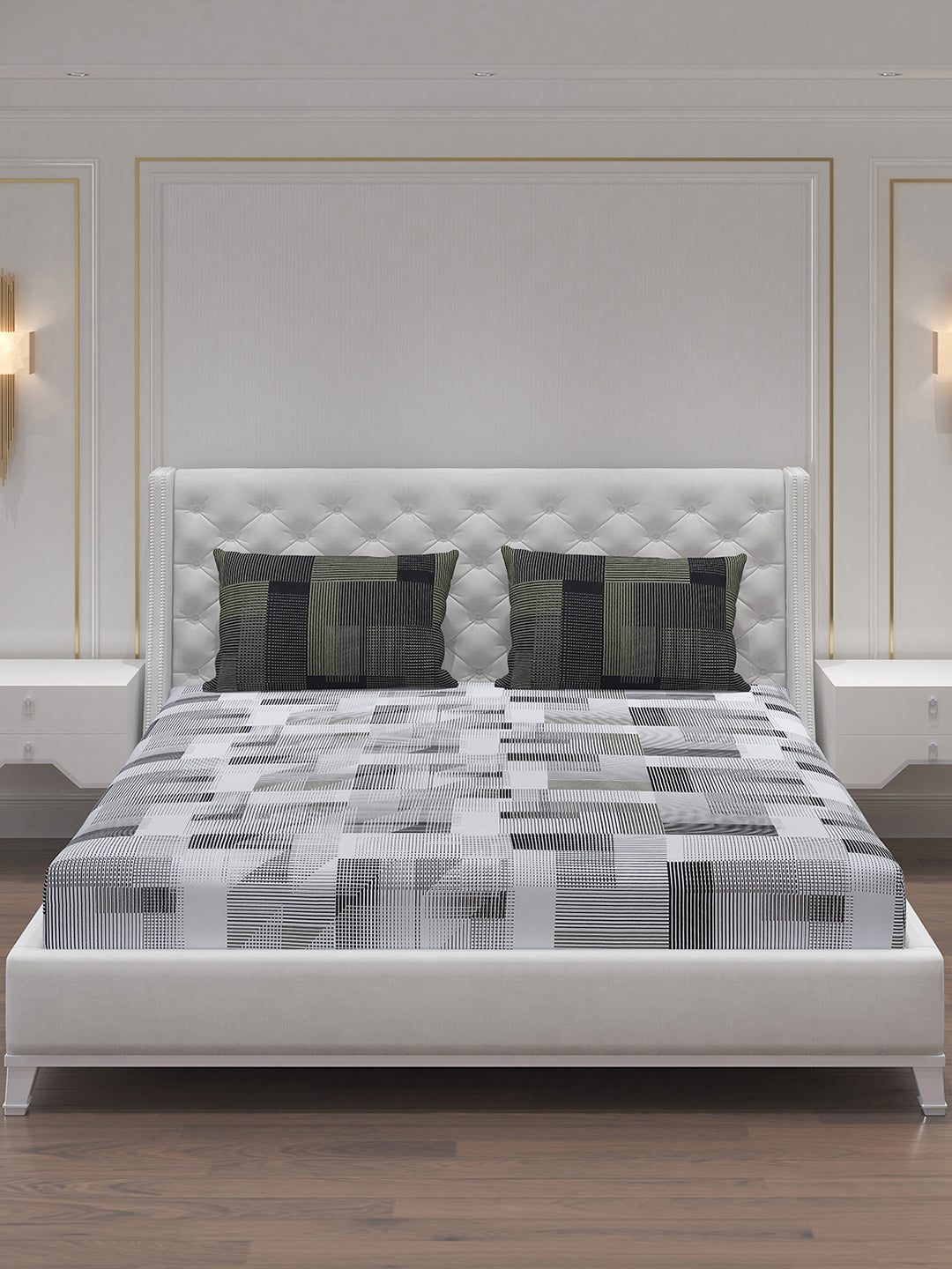 MOCA by Monte Carlo 104 GSM Cotton Double Bedsheet (2 Pcs Set)