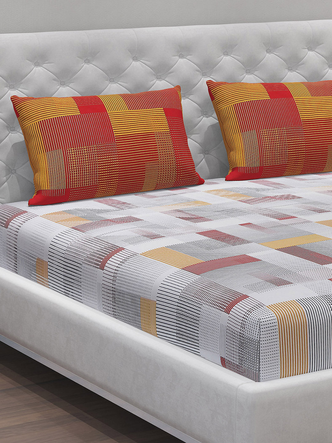 MOCA by Monte Carlo 104 GSM Cotton Double Bedsheet (2 Pcs Set)