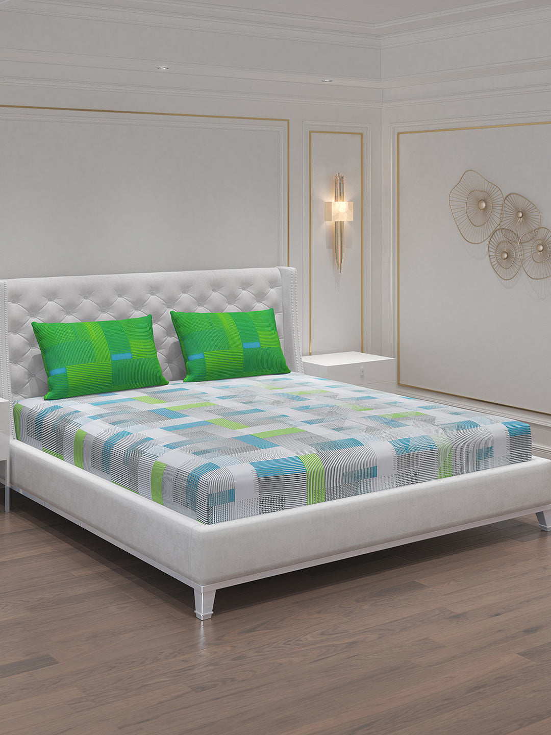 MOCA by Monte Carlo 104 GSM Cotton Double Bedsheet (2 Pcs Set)