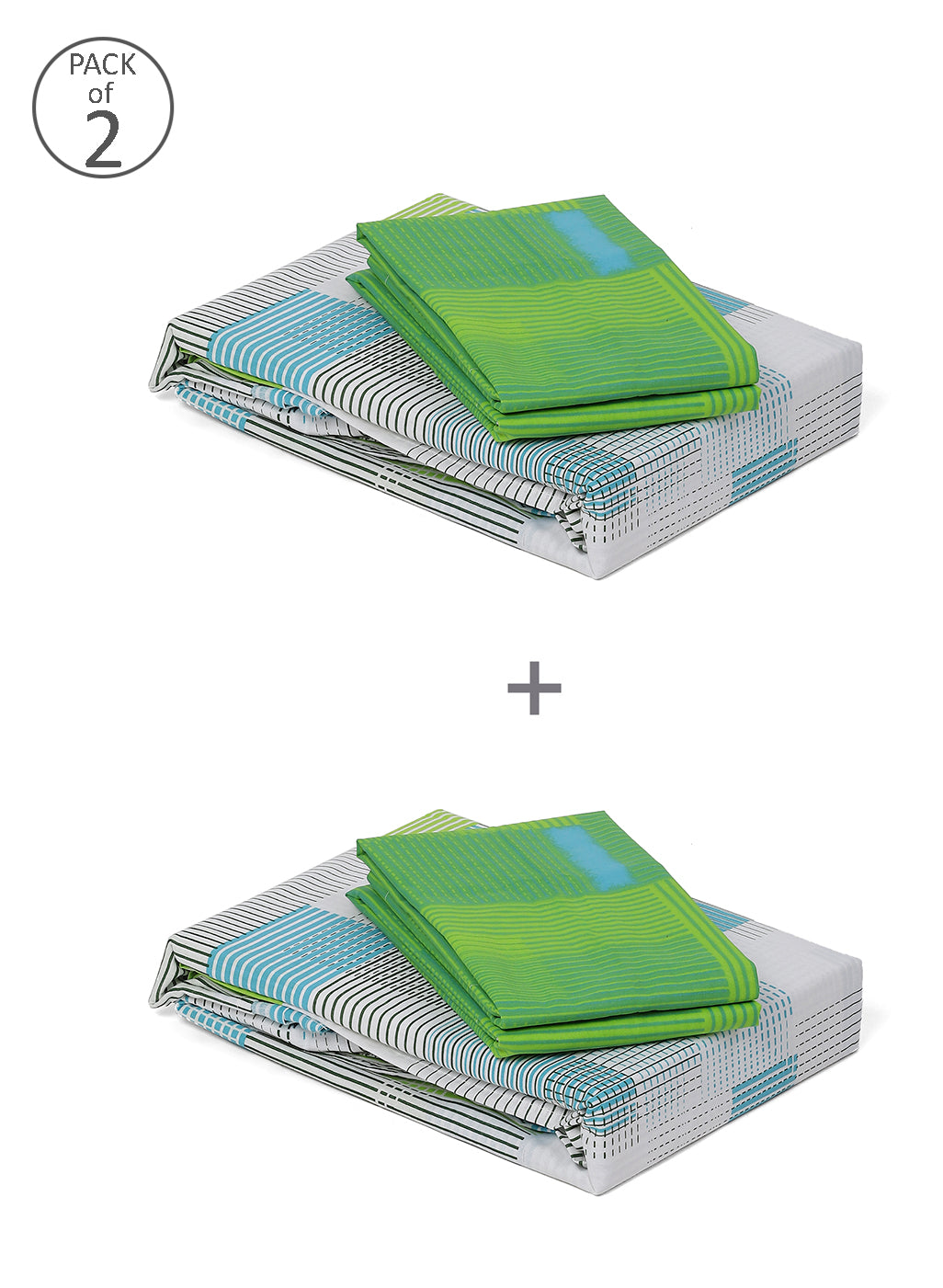 MOCA by Monte Carlo 104 GSM Cotton Double Bedsheet (2 Pcs Set)