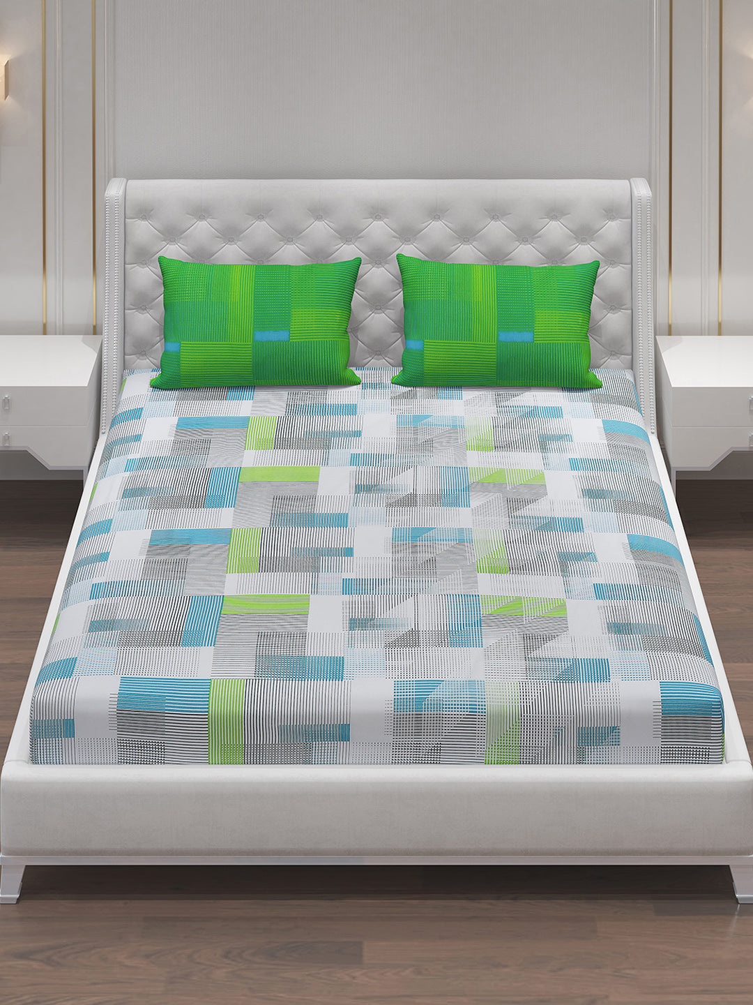 MOCA by Monte Carlo 104 GSM Cotton Double Bedsheet (2 Pcs Set)