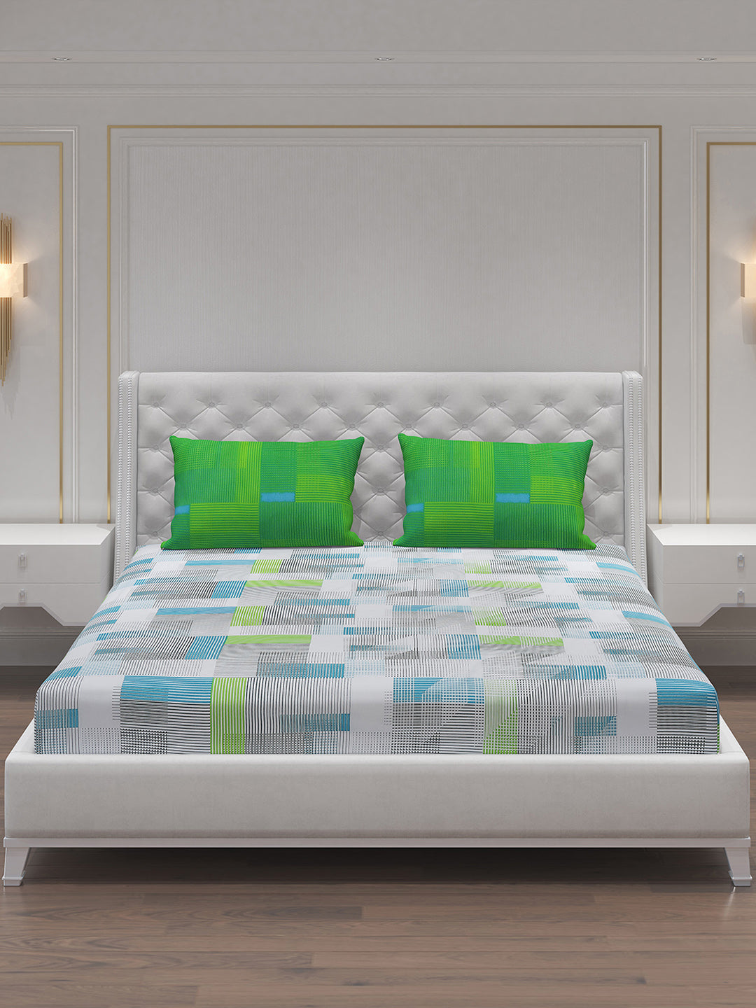 MOCA by Monte Carlo 104 GSM Cotton Double Bedsheet (2 Pcs Set)