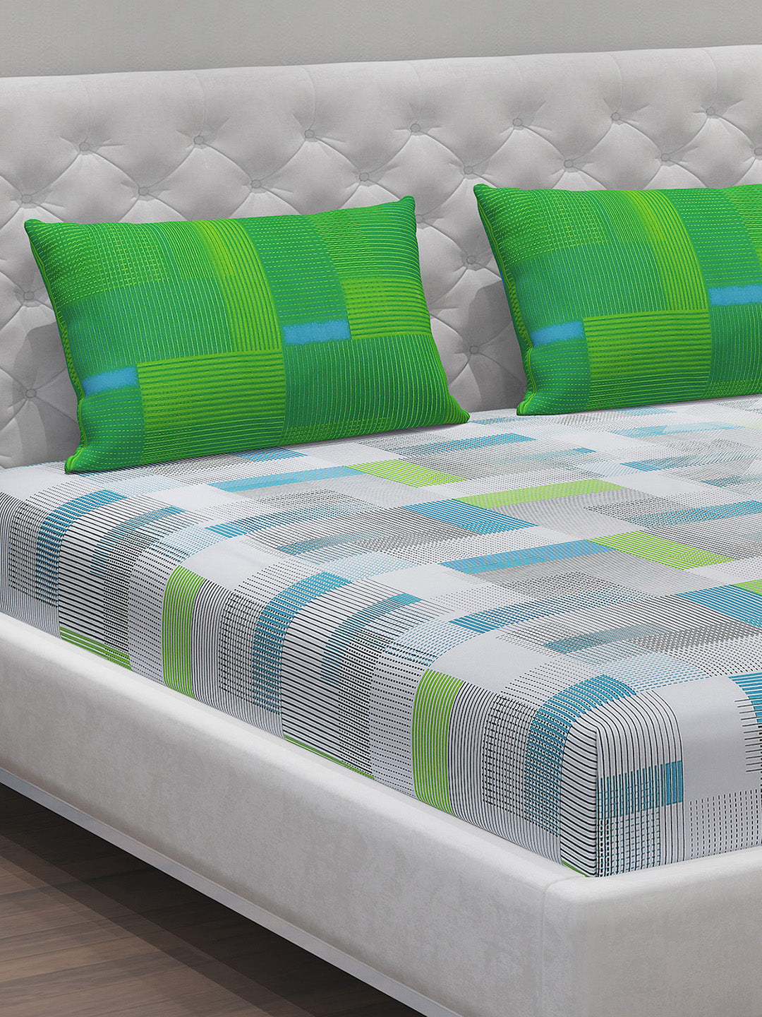 MOCA by Monte Carlo 104 GSM Cotton Double Bedsheet (2 Pcs Set)